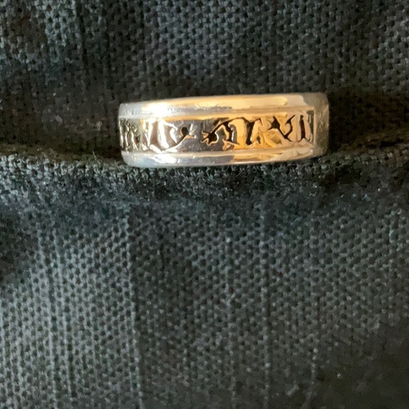 Sterling and 14 kt Gold Ring Size 8.5 - Picture 2 of 4
